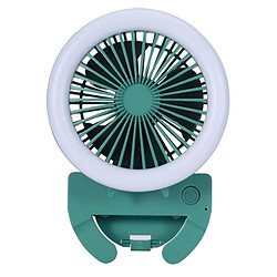 JJBRDZ - Ventilateur à Pince pour Téléphone Portable Mini Ventilateur Portable Dortoir Étudiant Ventilateur de Bureau USB Rechargeable avec Veilleuse C