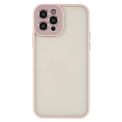 Coque en TPU + acrylique surface brillante, découpe précise rose pour votre iPhone 12 Pro Max 6.7 pouces