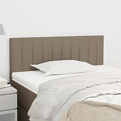 Maison Chic Tête de lit moderne pour chambre - Décoration de lit Taupe 100x5x78/88 cm Tissu -MN98596