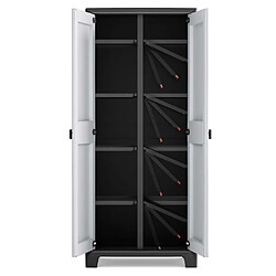 Avis Keter Armoire de rangement polyvalente Titan Noir et gris 182 cm