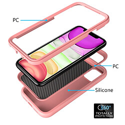 Coque en TPU anti-poussière, détachable 2-en-1, avec texture ondulée or rose pour votre iPhone 11 Pro Max 6.5 pouces