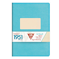 Clairefontaine 1951 195746C Cahier broché dos toilé 192 pages ligné couverture 90 g A5 Turquoise