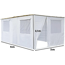 Acheter Habitat Et Jardin Souccah en Kit NINA ajustable 5 x 3 m - 4 Rouleaux de canisse en bambou et 5 tasseaux de bois