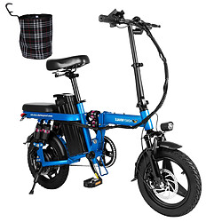 Vélo électrique Honey Whale S6 Pro-S - Moteur 350W Batterie 48V15AH Autonomie 50KM Freins à Disque - Bleu