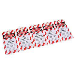 Avis 5pcs clé de sécurité lockout tagout tag sécurité nom marquage note étiquette carte