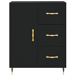 Acheter vidaXL Buffet noir 69,5x34x90 cm bois d'ingénierie