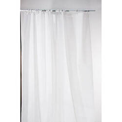 Rideau de Douche Polyester 180x200cm Blanc