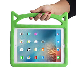 Wewoo Coque vert pour iPad 9.7 2018 & 9.7 2017 et Air & Air 2 Universel en forme d'oreille en de chat EVA Bumper Housse de protection avec poignée support