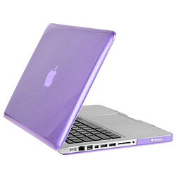 Wewoo Housse Étui Violet pour Macbook Pro 13,3 pouces Chapeau-Prince 3 en 1 Crystal Hard Shell de protection en plastique avec clavier de et prise de poussière de port