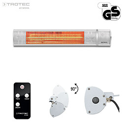 TROTEC Radiant infrarouge électrique IR 2050, 2000 watts, chauffage d'extérieur, chauffage de terrasse, chauffage d'appoint