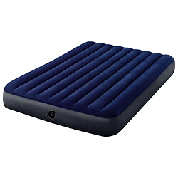 INTEX Lit gonflable Dura-Beam avec pompe 152x203x25 cm Bleu