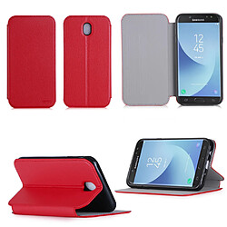 Etui luxe Samsung Galaxy J3 2017 Dual Sim 4G/LTE rouge Ultra Slim Style Cuir avec stand - Housse coque de protection Samsung Galaxy J3 2017 SM-J330F - accessoires pochette XEPTIO case