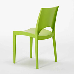 Acheter 24 Chaises Paris Grand Soleil en polypropylène Restaurant bar café promo stock, Couleur: Vert