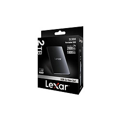 Disque dur externe Lexar SSD EXTERNE PORTABLE USB C SL500 2TO