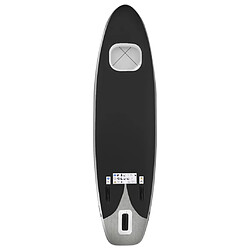 Avis vidaXL Ensemble de planche SUP gonflable Noir 300x76x10 cm