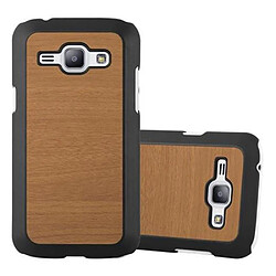 Cadorabo Coque Samsung Galaxy J1 2015 Etui en Marron