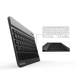 Universal Clavier sans fil Bluetooth Lampe RGB Clavier 10 pouces Mini clavier rechargeable Ordinateur mobile pour Lenovo Apple iPad | Clavier (noir)