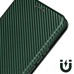 Acheter Avizar Etui pour Realme 11 Pro Plus et 11 Pro Carbone Portefeuille Support Vert foncé