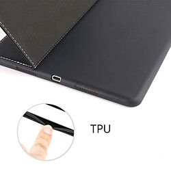 Wewoo Housse Étui Coque Pour iPad 10.2 pouces GEBEI PU + TPU de protection à rabat horizontal avec support et fentes cartes noir pas cher