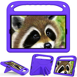 Coque en TPU avec béquille de poignée, EVA violet pour votre Samsung Galaxy Tab A 10.1 (2019) SM-T510/T515