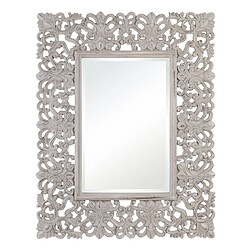 BigBuy Home Miroir mural Blanc Verre 98 x 3 x 124 cm