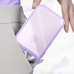 Acheter Avizar Coque pour iPhone 16 Bi-matière Cache Caméra Coulissant Compatible QI Violet