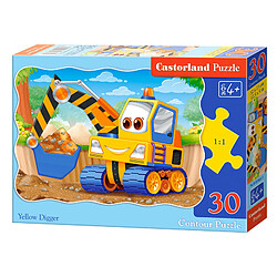 Castorland Puzzle 30 pièces : Excavatrice jaune