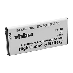 Batterie 1500mAh (3.7V) vhbw pour téléphone portable smartphone Nokia A110, Normandy, X, X Dual Sim, X Plus, X+ comme BN-01.