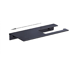 Universal Étagère à papier pour salle de bains/cuisine multifonctionnelle en alliage d'aluminium, étagère pour salle de bains créative et pratique, étagère à mouchoir noir | Étagère à papier (noir)