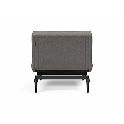 Avis Inside 75 INNOVATION LIVING Fauteuil SPLITBACK STYLETTO convertible lit 90*115 cm pieds fuseau noir tissu Mixed Dance Grey