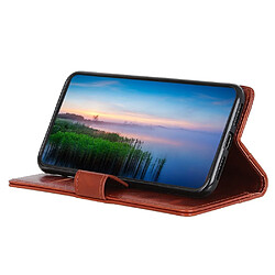 Wewoo Coque Etui à rabat en cuir pour iPhone 11 support fentes de cartes et porte-monnaie Marron pas cher