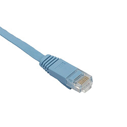 Acheter plat ethernet cat6 câble de réseau patch lead rj45 pour smart tv / ps4 0.5m bleu