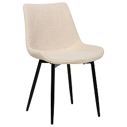 Beliani Chaise de salle à manger AVILLA Set de 2 Bouclé Beige pas cher