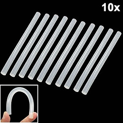 Wewoo Outil de soudure Transparent pour 10pcs 10x Pratique Blanc Bâton de Colle à Chaud, Taille: 270 x 11mm 10pcs dans un emballage, le prix est