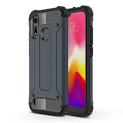 Wewoo Coque Renforcée en TPU + PC pour Motorola Moto P40 Play Bleu marine