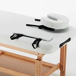 Bodyline - Healt And Massage Table de massage fixe en bois professionnel 225 cm Comfort, Couleur: Blanc pas cher