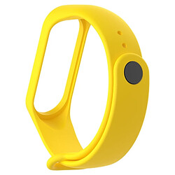 Avis Wewoo Bracelet montre bracelet en caoutchouc silicone bracelet poignet remplacement de bande pour Xiaomi Mi bande 3 (jaune)