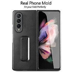 Coque en TPU + PU anti-rayures, coin renforcé hybride, antichoc noir pour votre Samsung Galaxy Z Fold3 5G