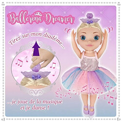 BANALINE Ballerina Dreamer - grande poupée danseuse 45 cm - poupée ballerine musicale qui danse vraiment - pack éco-responsable pas cher