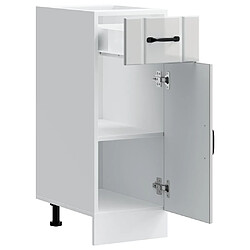 Acheter vidaXL Armoire de cuisine Lucca blanc brillant bois ingénierie