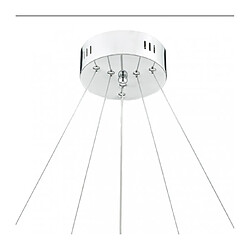 Acheter Luminaire Center Suspension en cristal Roma et chrome poli 1 ampoule