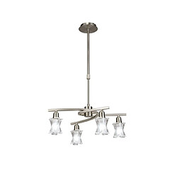 Luminaire Center Suspension Alaska Nickel satiné