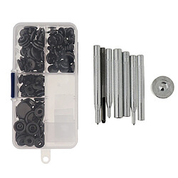 Jeu de 40 boutons-pression Appuyez sur les boutons-pression avec le kit d'outils de fixation métallisés