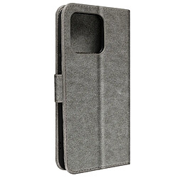 Avizar Housse pour Xiaomi 13 portefeuille rangement carte support vidéo gris