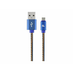 Gembird Cablexpert CC-USB2J-AMMBM-1M-BL câble USB USB 2.0 USB A Micro-USB B Bleu