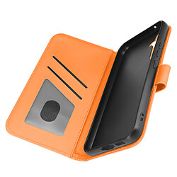 Avizar Étui Grenouille pour Samsung S23 FE Portefeuille Support Dragonne Orange