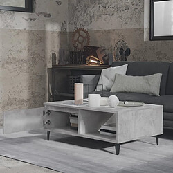 Avis Maison Chic Table basse,Table Console Table d'appoint, Table pour salon Gris béton 90x60x35 cm Aggloméré -MN16235