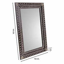 Acheter Miroir mural Alexandra House Living Blanc Marron Bois MDF 1 x 62 x 42 cm