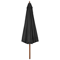 Acheter vidaXL Parasol avec mât en bois 330 cm Anthracite