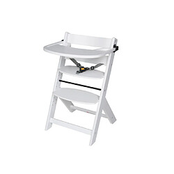 Schardt Chaise haute pour enfant en hetre massif Blanc